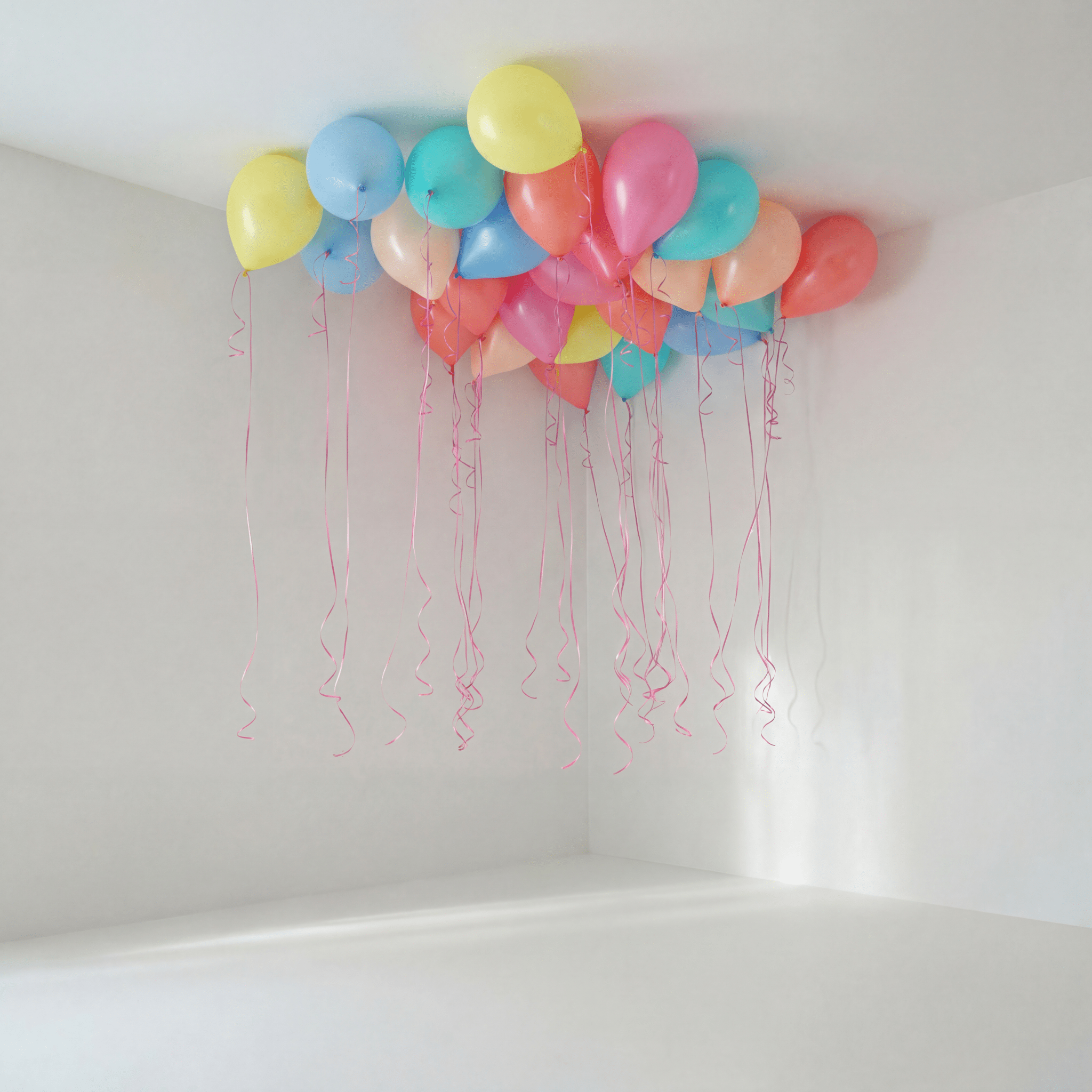 Playful Pastel Takballonger - Ballonglevering.no