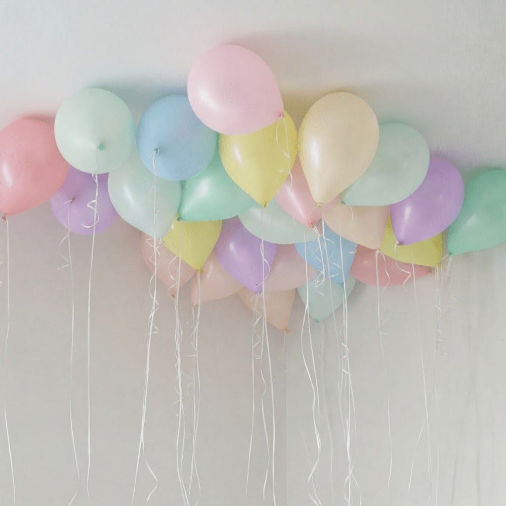 Soft Pastel Takballonger - Ballonglevering.no
