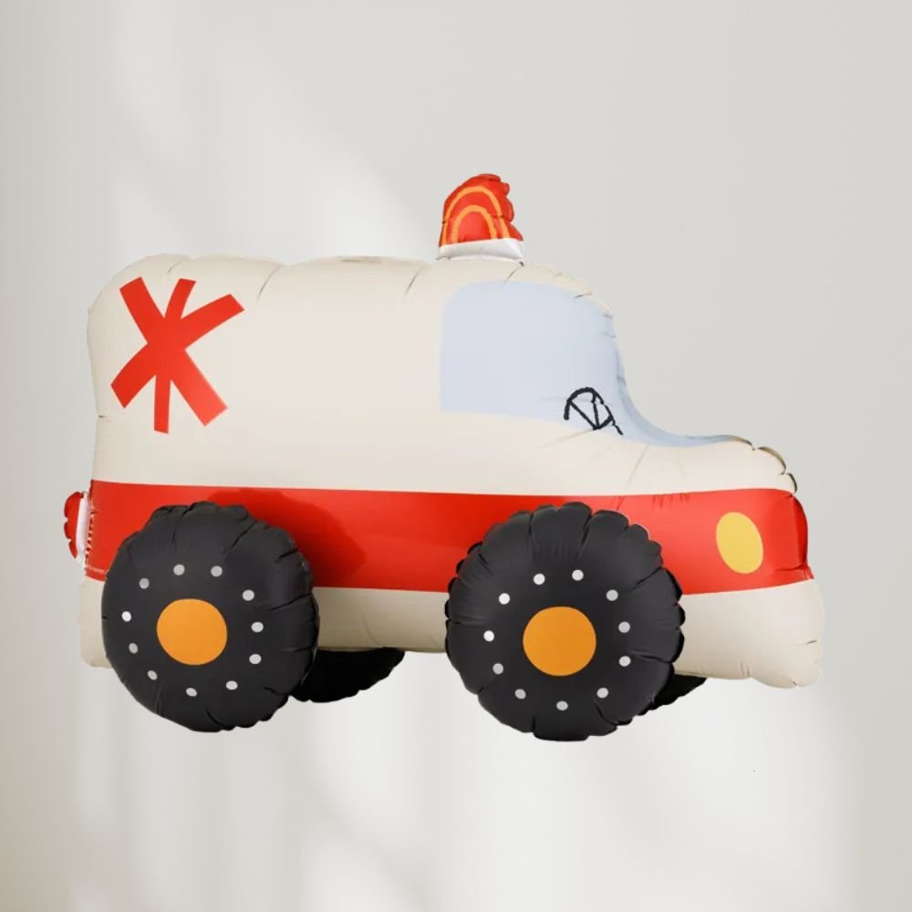 Stående Ambulanse Folieballong 68x48 cm - Ballonglevering.no