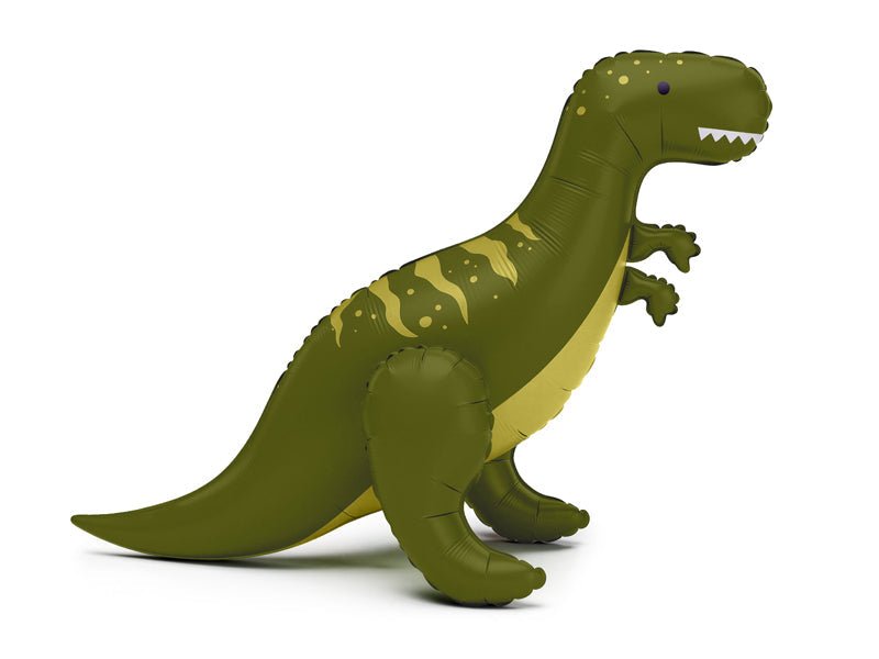 Stående T-Rex Folieballong Grønn 93x79 cm - Ballonglevering.no
