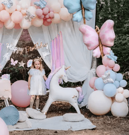 Stående enhjørning folieballong - Ballonglevering.no