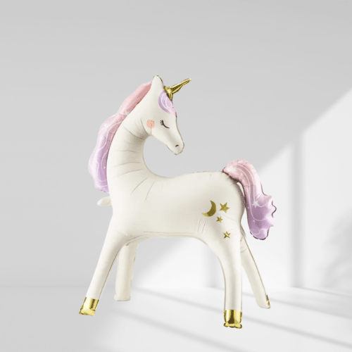 Stående enhjørning folieballong - Ballonglevering.no