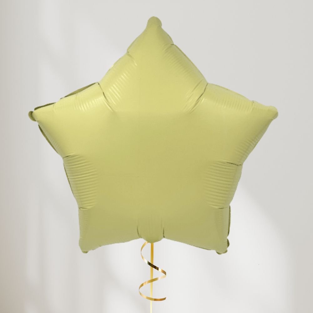 Stjerne Matte Gul - Ballonglevering.no