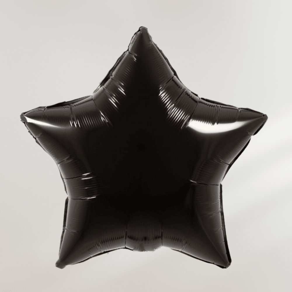 Stjerne Svart - Ballonglevering.no