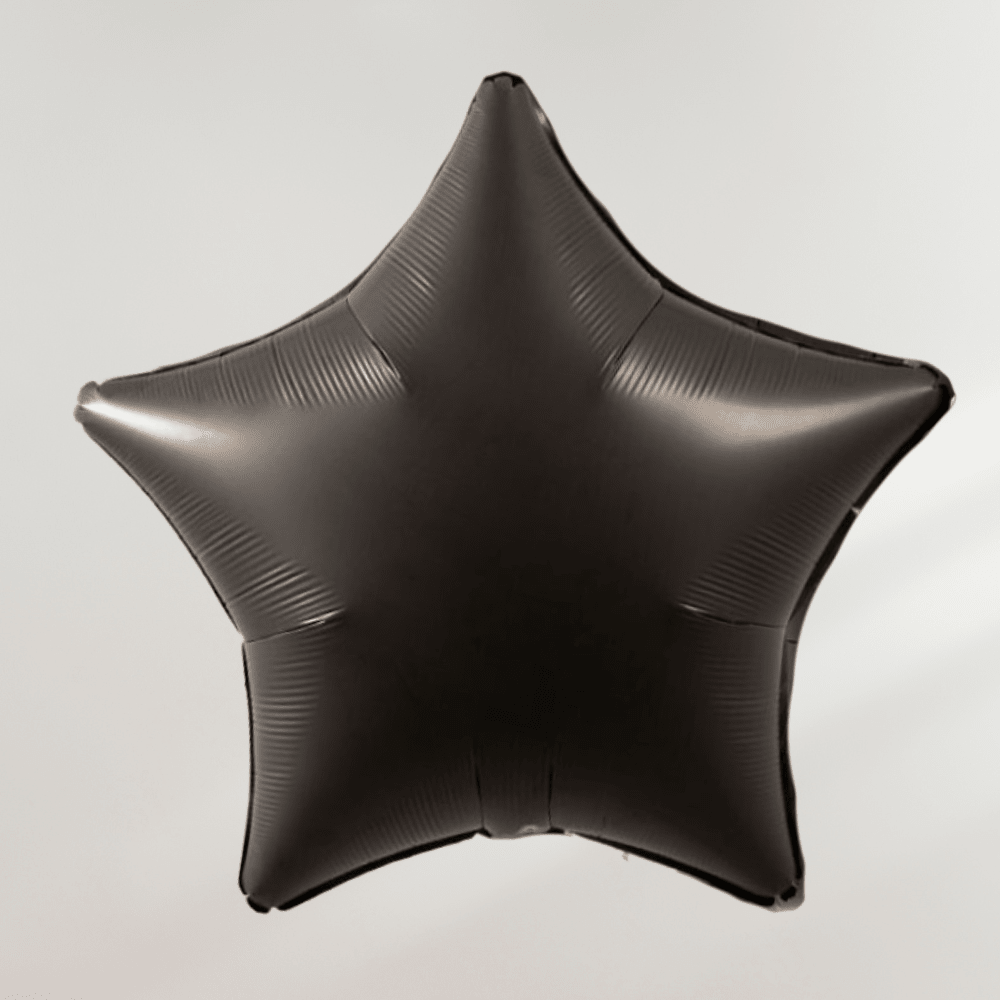 Stjerne Svart Matt - Ballonglevering.no