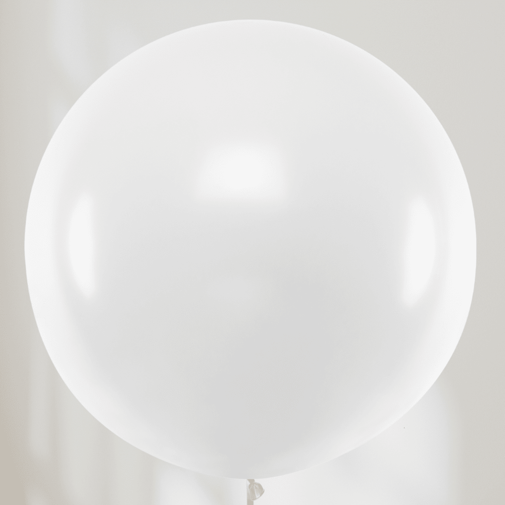 Stor Ballong Hvit - Ballonglevering.no