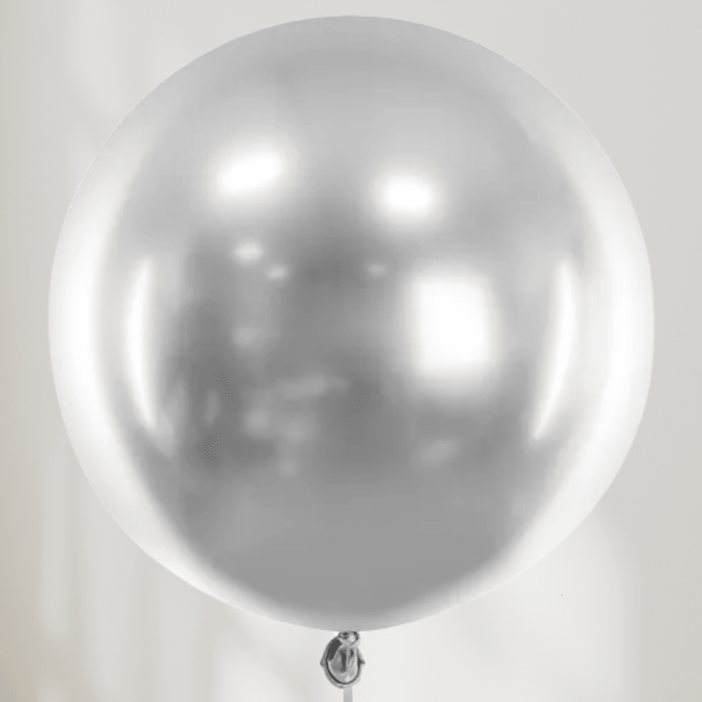Stor Ballong Sølv - Ballonglevering.no