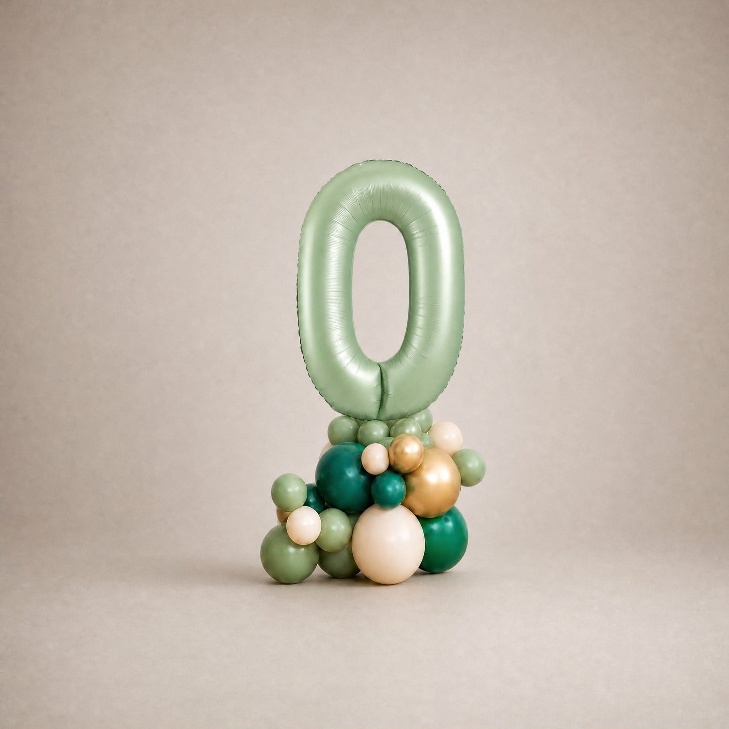 Tall Ballongstack — Salviegrønn - Ballonglevering.no