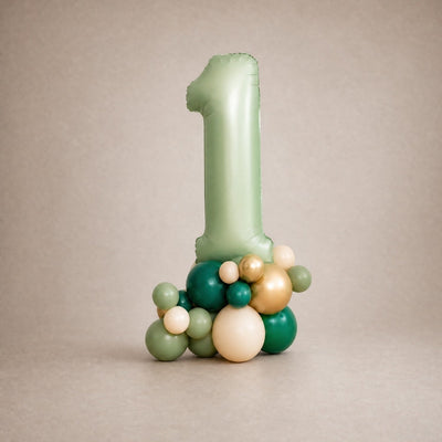 Tall Ballongstack — Salviegrønn - Ballonglevering.no