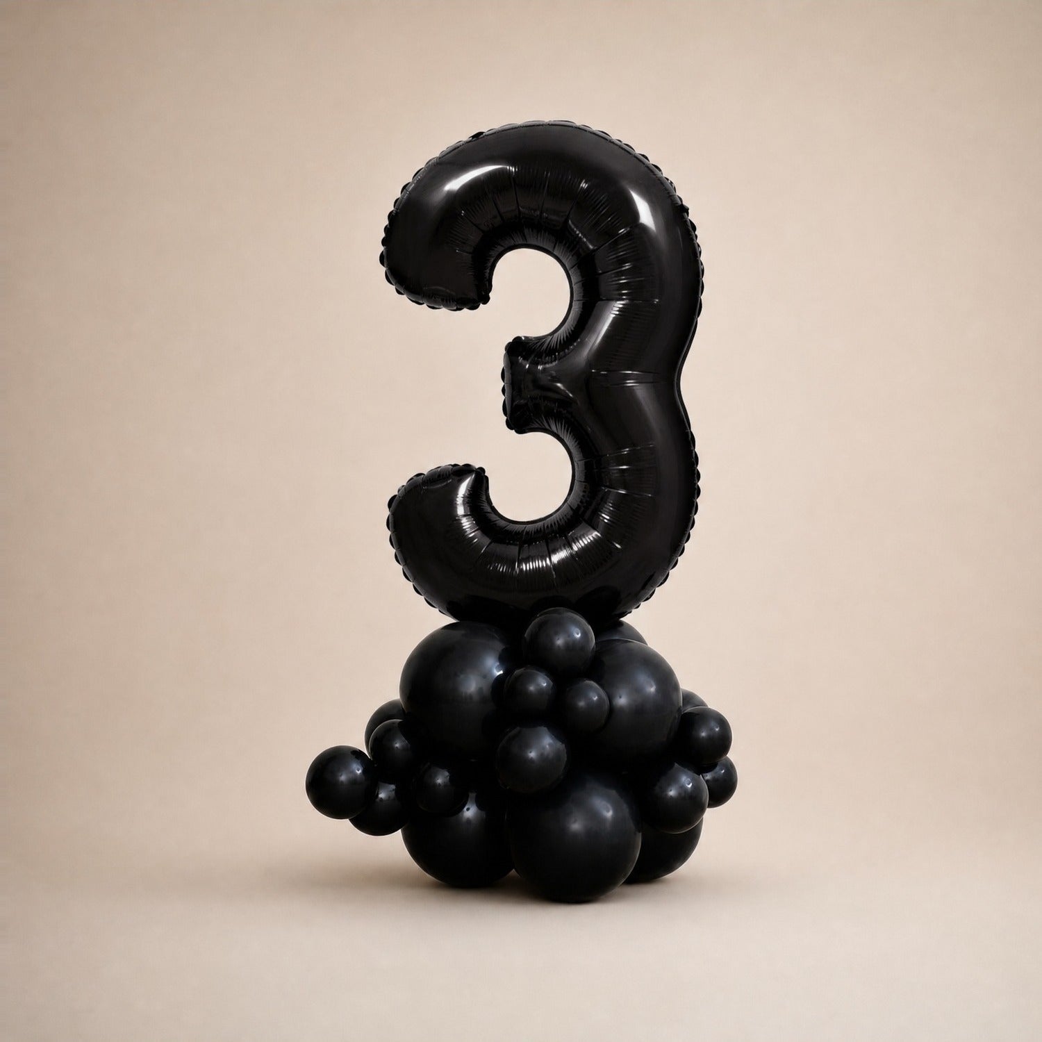 Tall Ballongstack — Sort - Ballonglevering.no