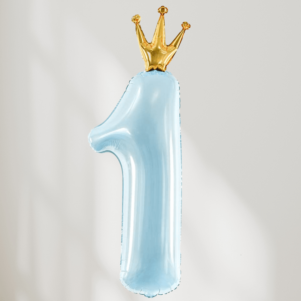 1 År med Krone Blå Ballong - Ballonglevering.no