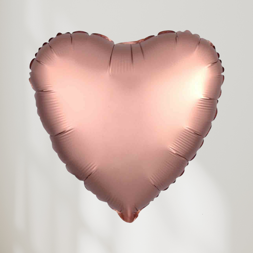 Hjerte Rosegull Satin Luxe