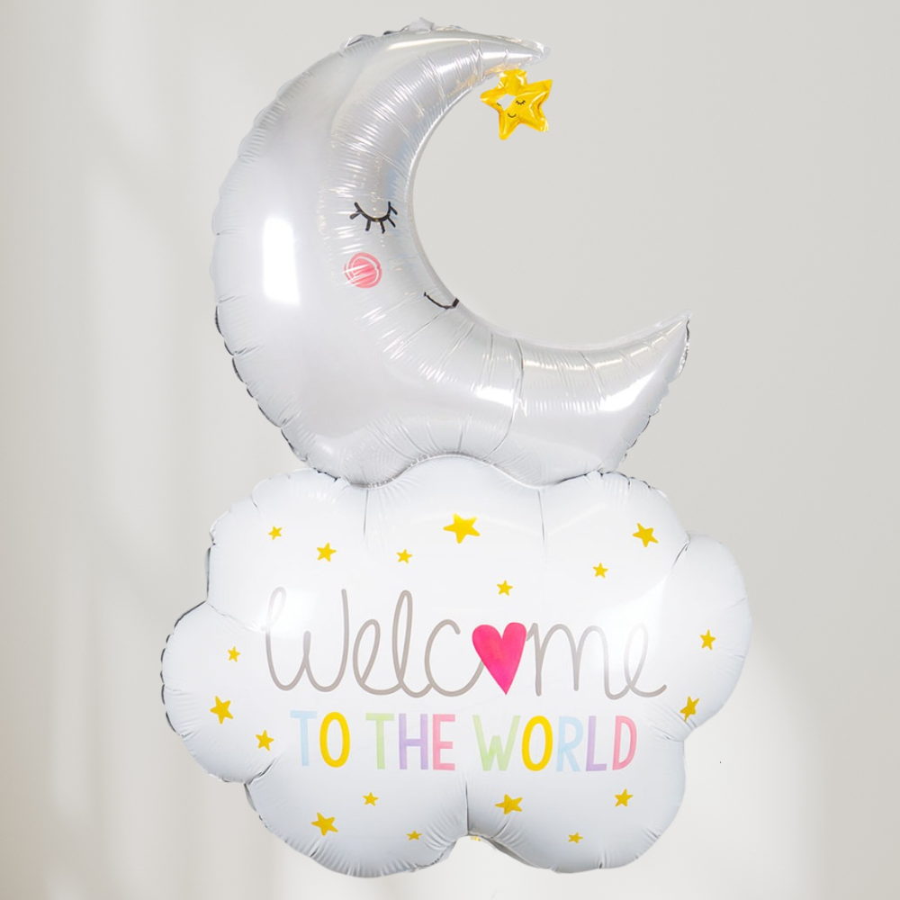 Sky og Måne Welcome To The World Folieballong