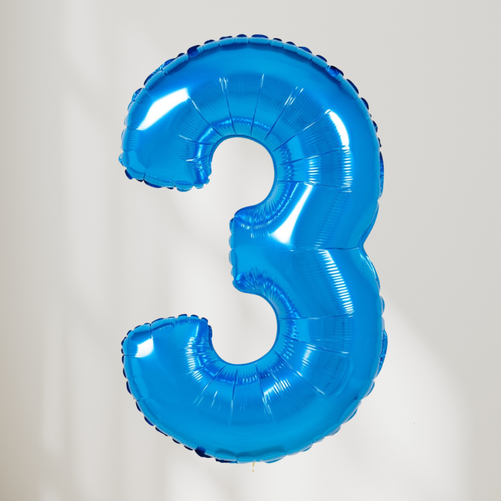 Tallballong Blå - Velg Ditt Tall