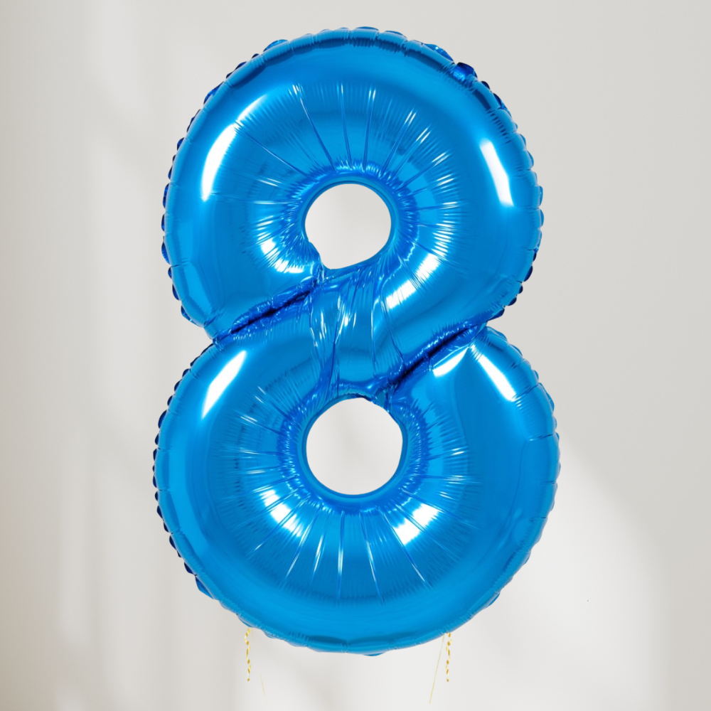 Tallballong Blå - Velg Ditt Tall