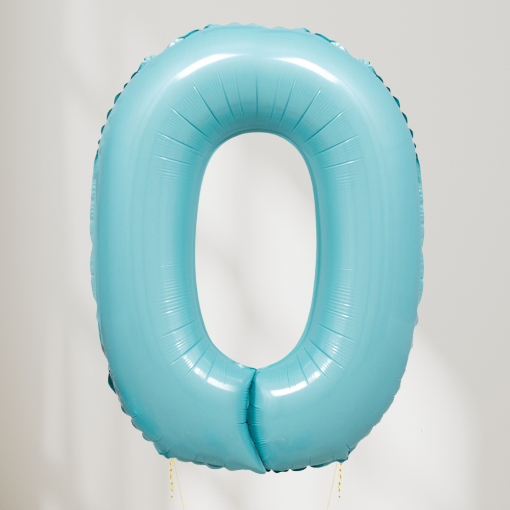 Tallballong Pastell Blå - Velg Ditt Tall