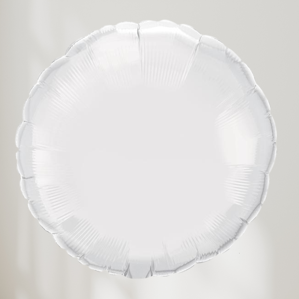 Rund Hvit Ballong