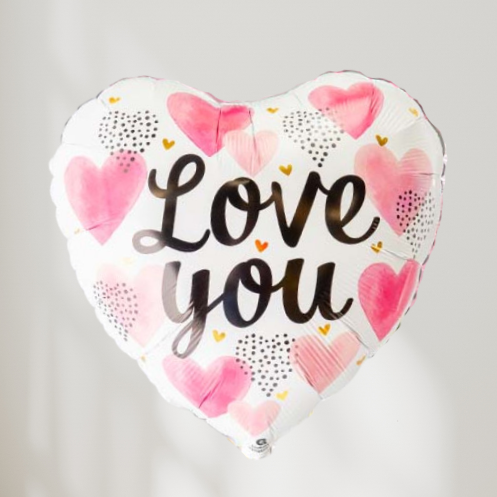 Love You Hjerte Ballong