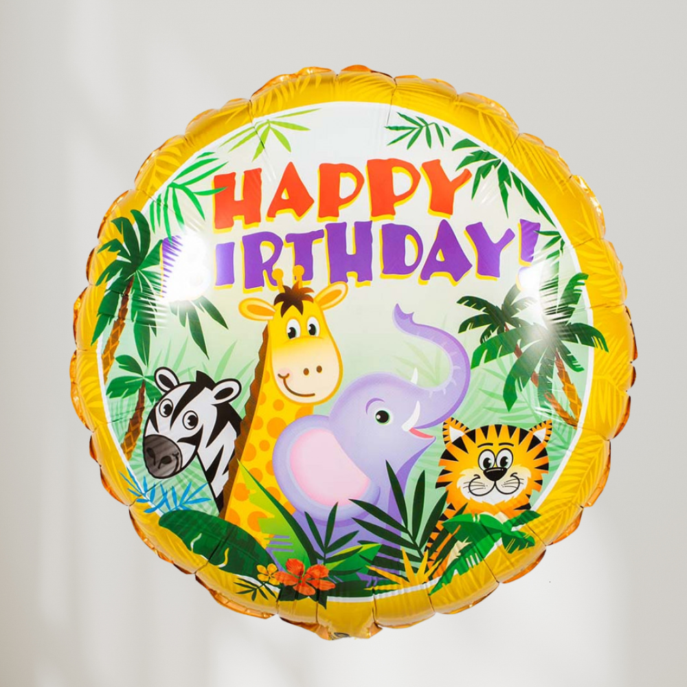 Happy Birthday Jungelvenner Ballong