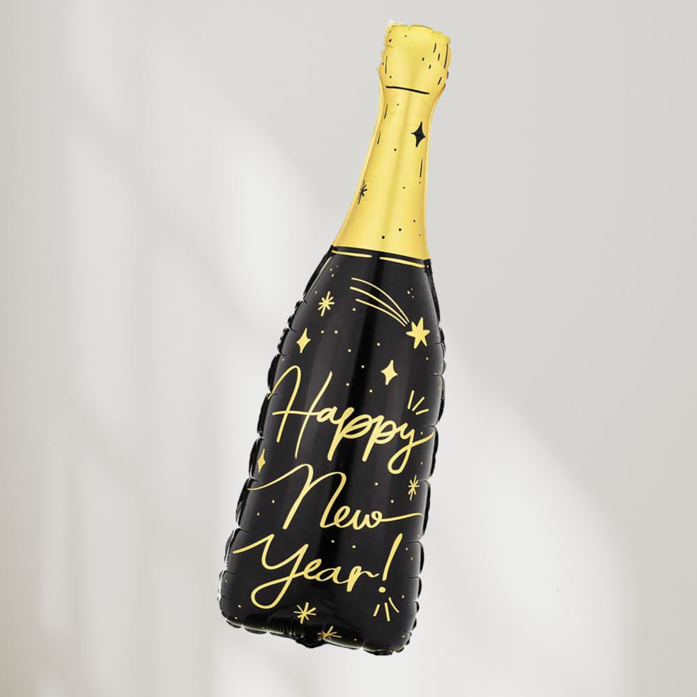 Happy New Year Champagne Ballong
