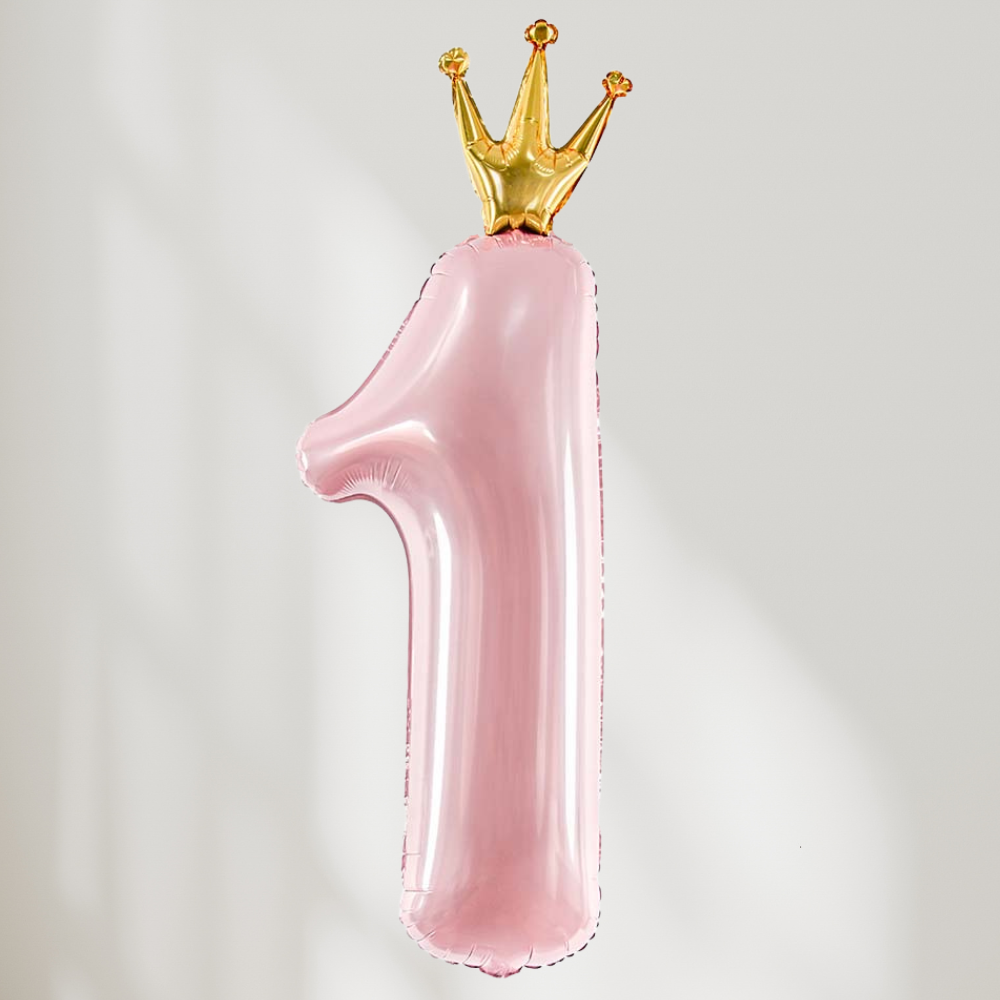 1 År med Krone Rosa Ballong