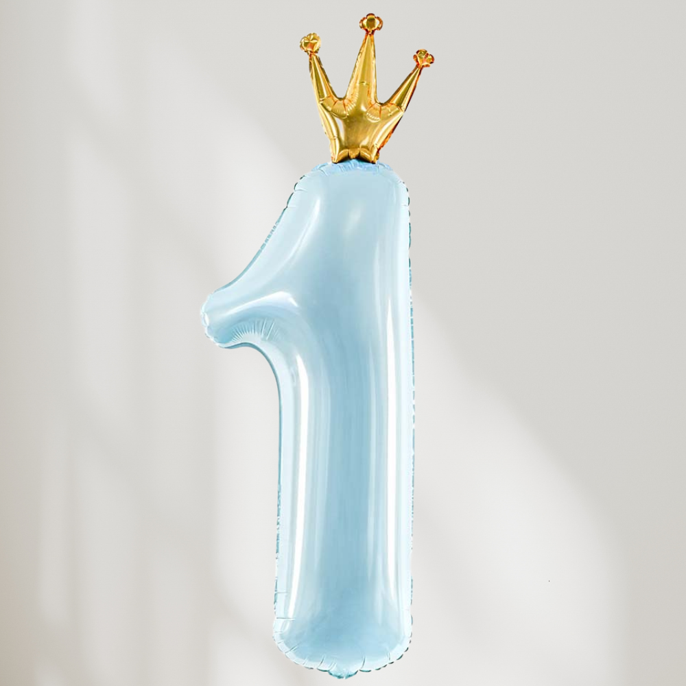 1 År med Krone Blå Ballong