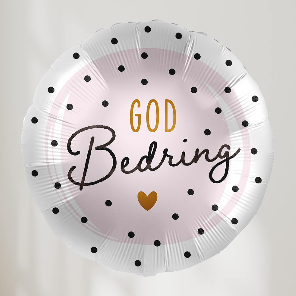 God Bedring Rosa Dots Ballong