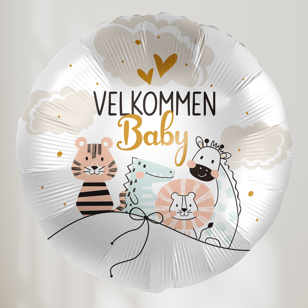 Velkommen Baby Jungel Ballong