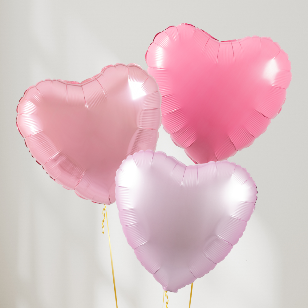 Baby Hearts Rosa Ballongbukett