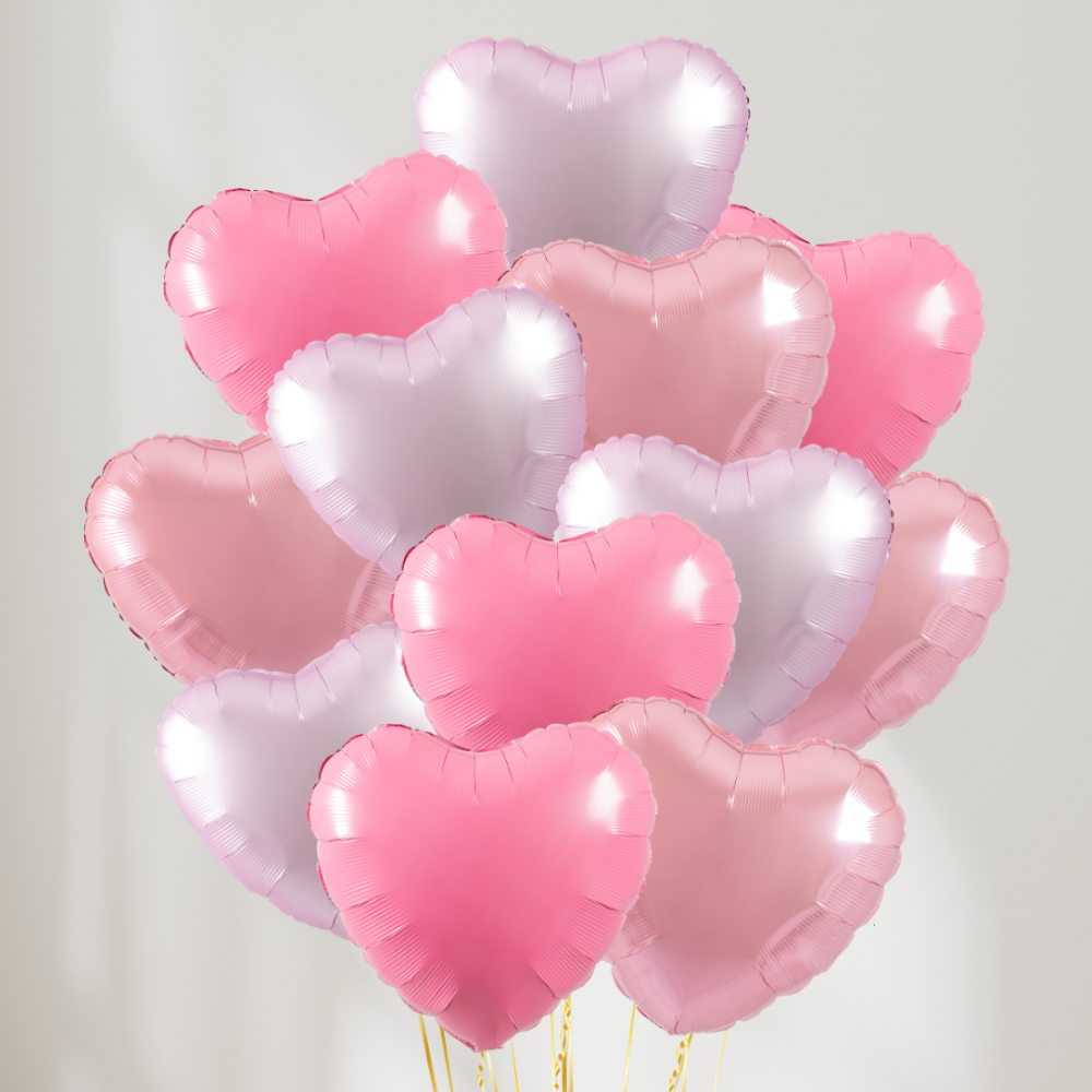 Baby Hearts Rosa Ballongbukett