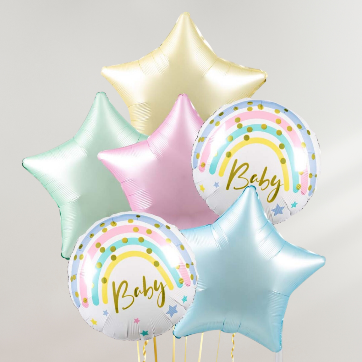 Baby Pastel Stars Ballongbukett