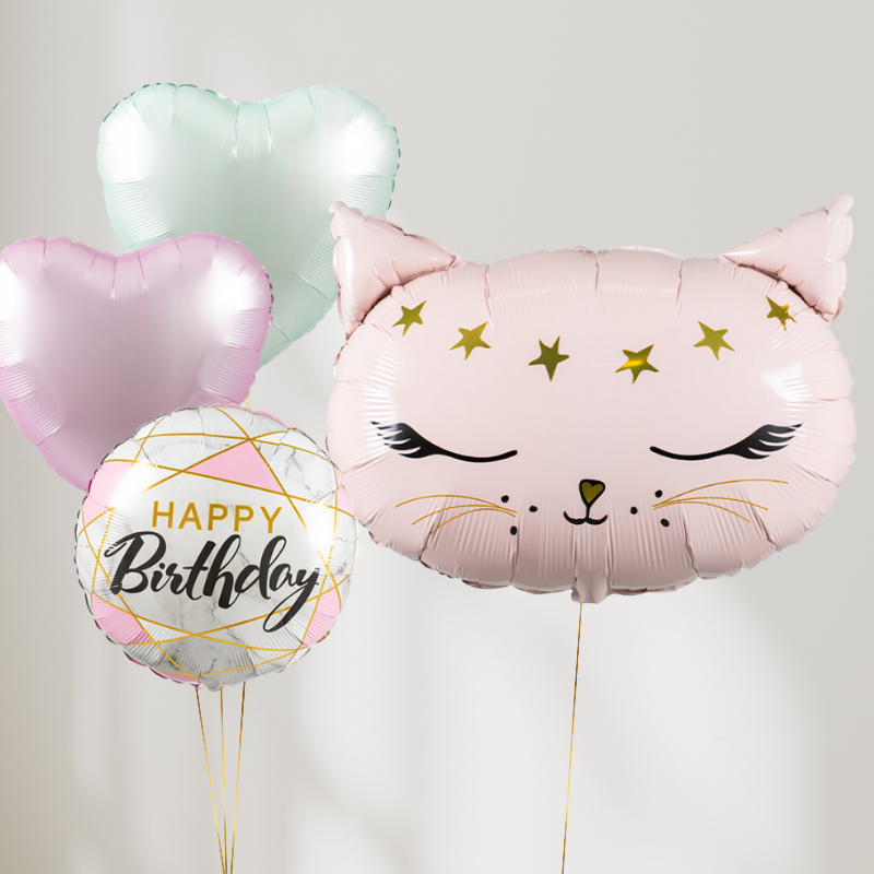 Cute Kitty Ballongbukett