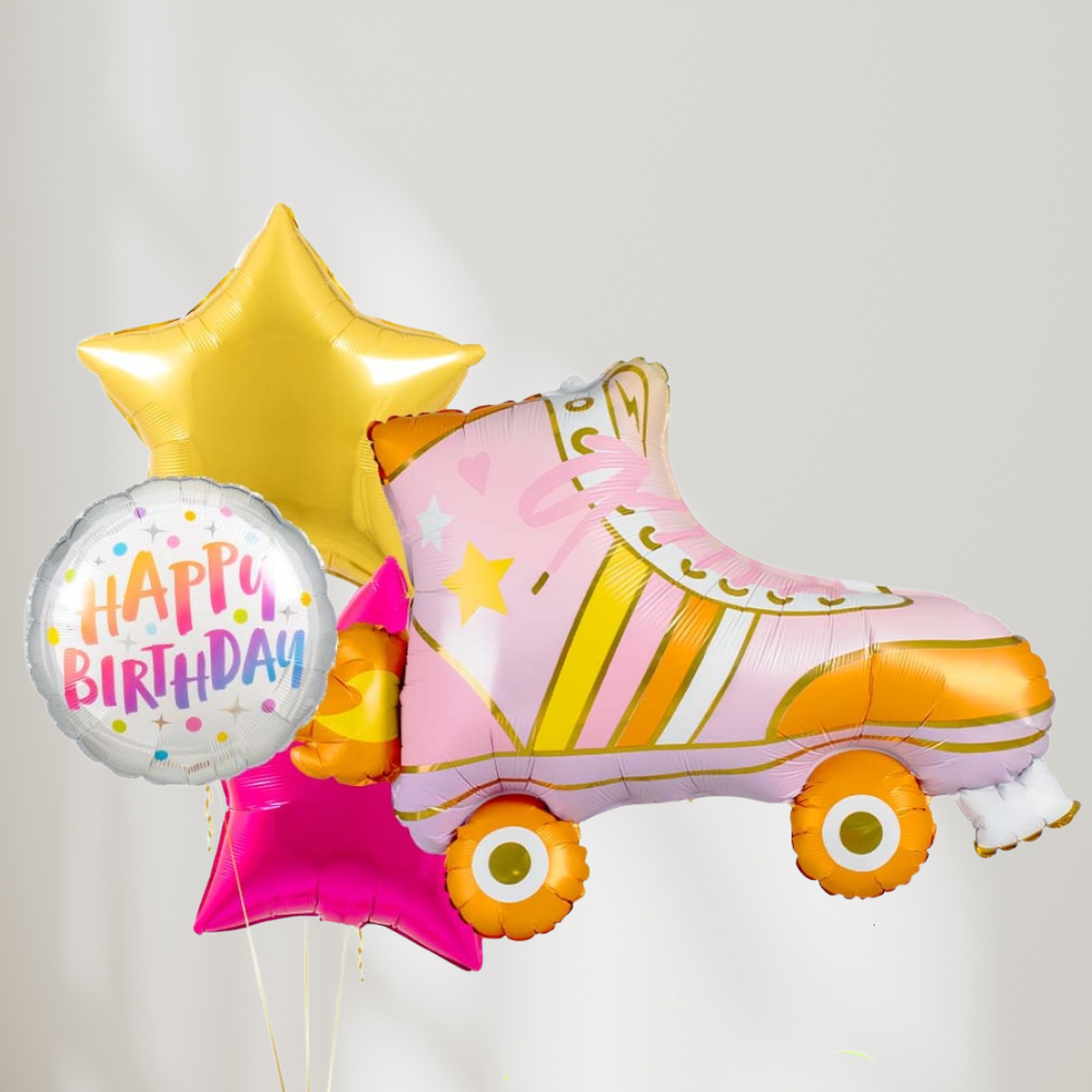 Rollerskate Bursdag Ballongbukett