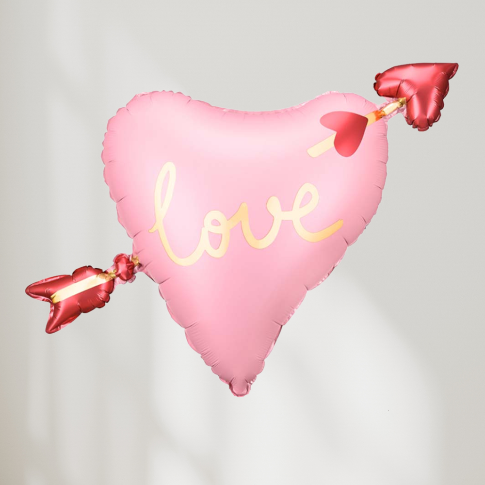 Hjerte med Pil Ballong
