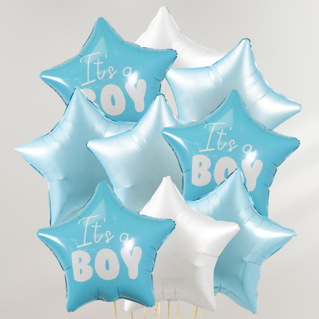It's a Boy Blue Stars Ballongbukett