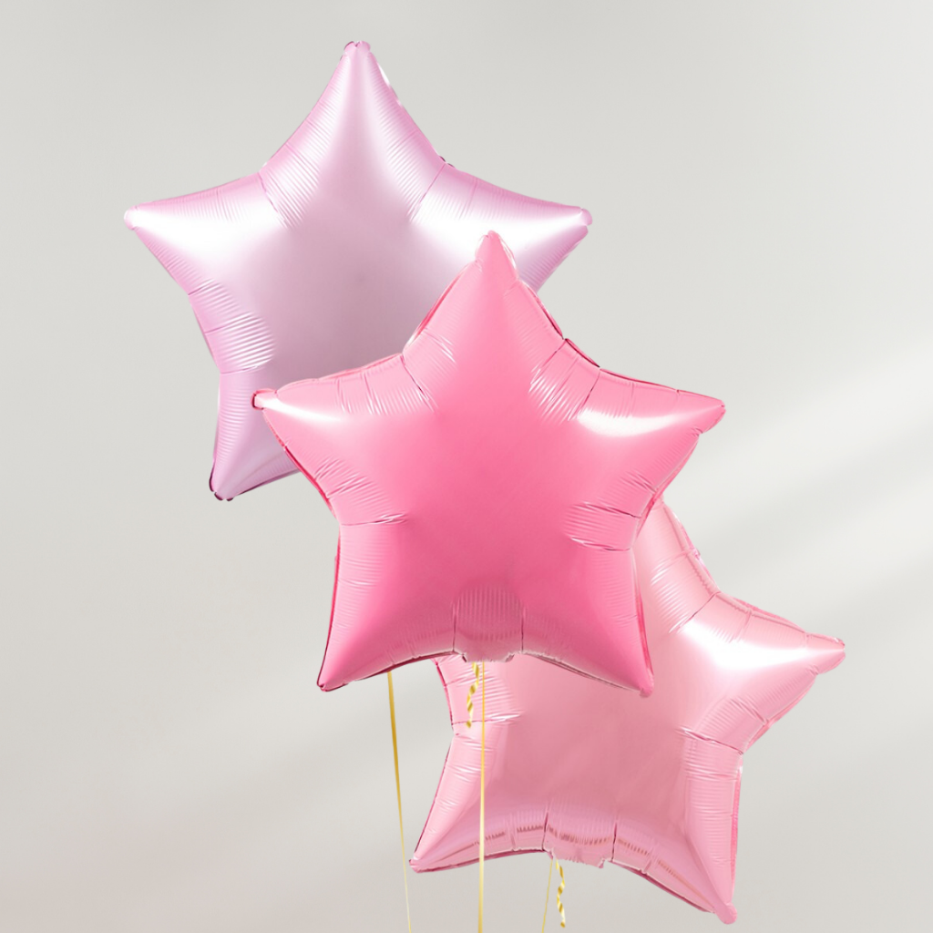 Pink Stars Ballongbukett