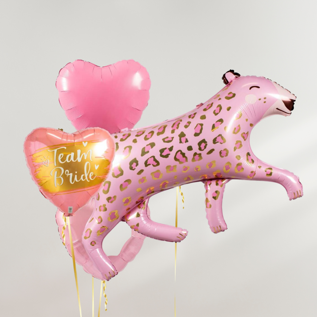 Team Bride Leopard Ballongbukett