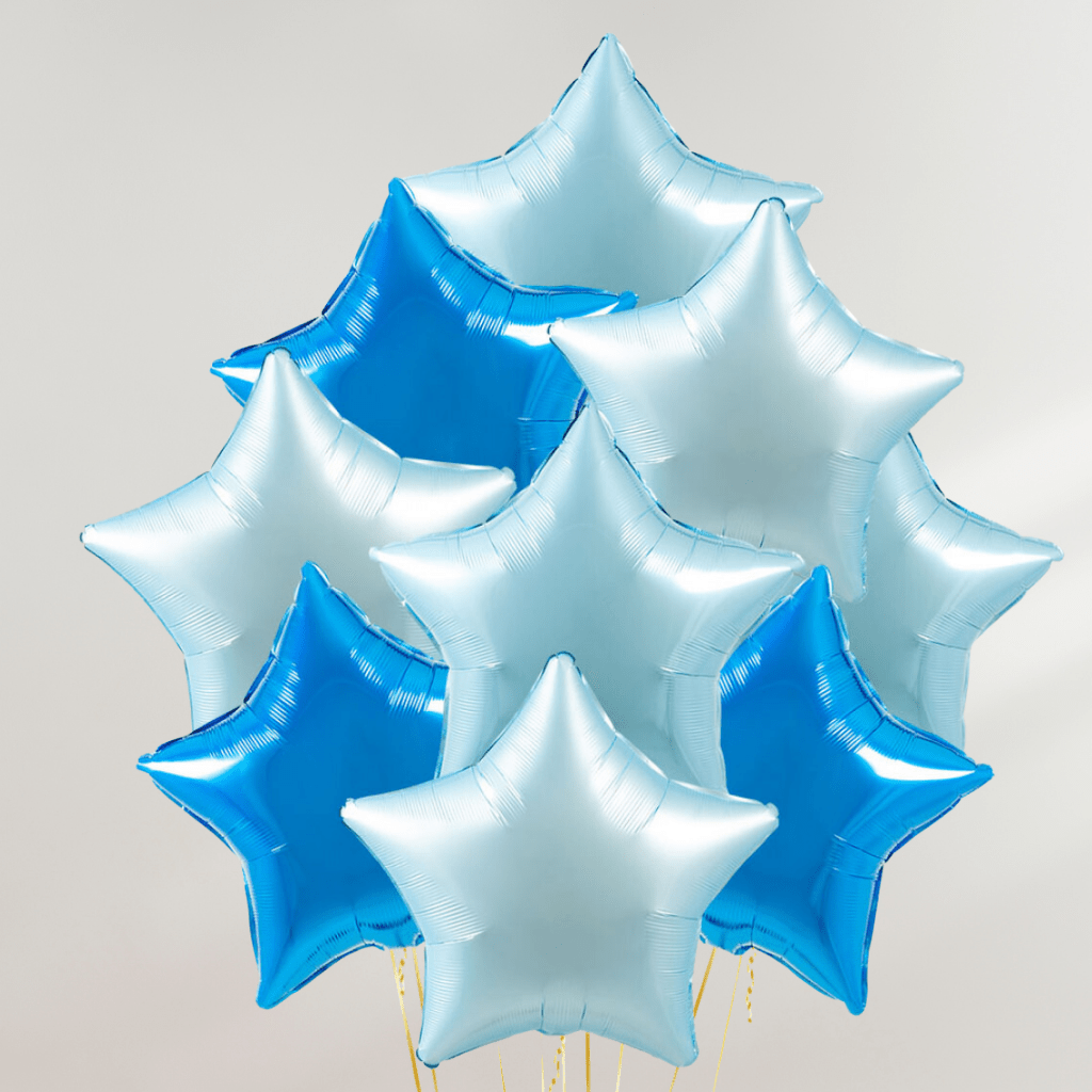 Blue Stars Ballongbukett - Ballonglevering.no
