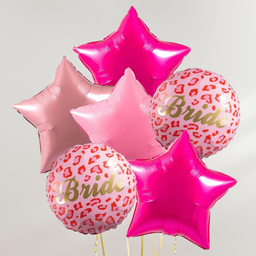 Bride Leopard Stjerne Ballongbukett - Ballonglevering.no