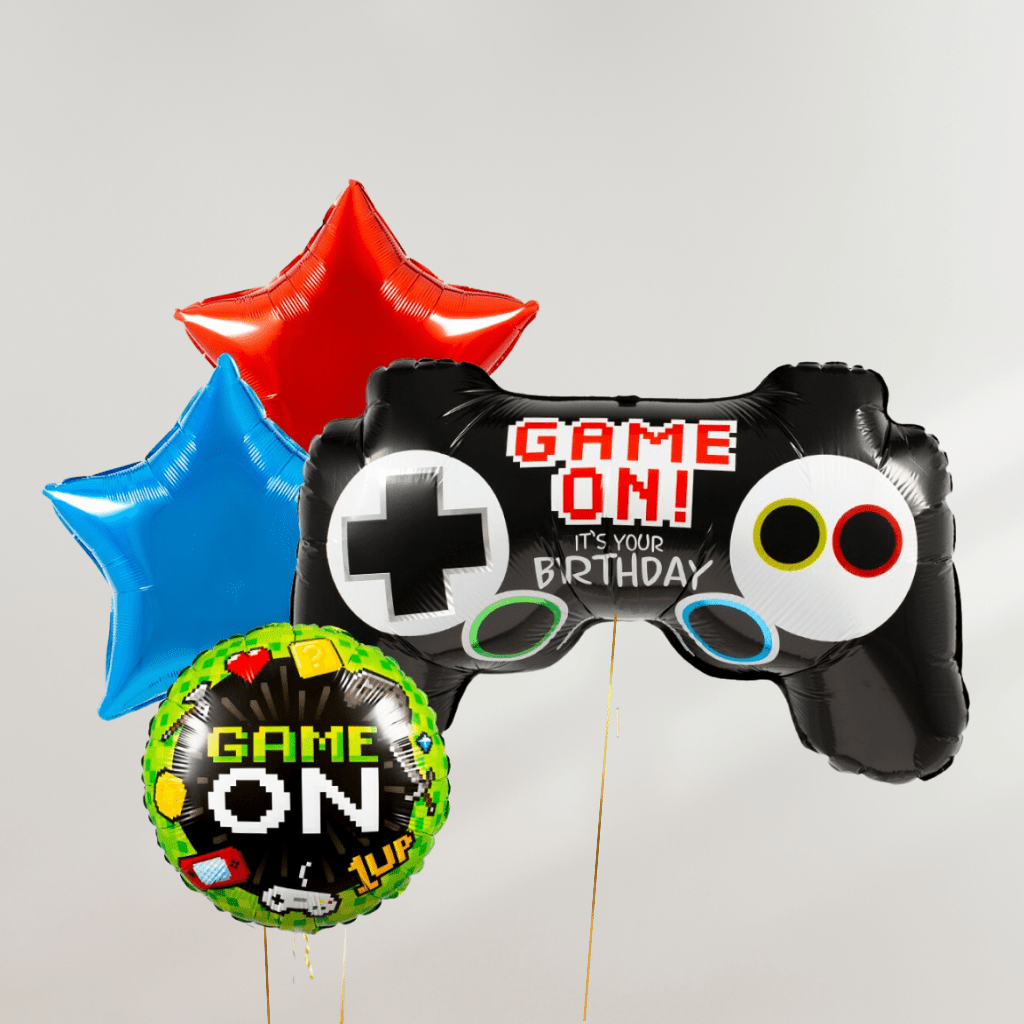 Game On Gaming Ballongbukett - Ballonglevering.no