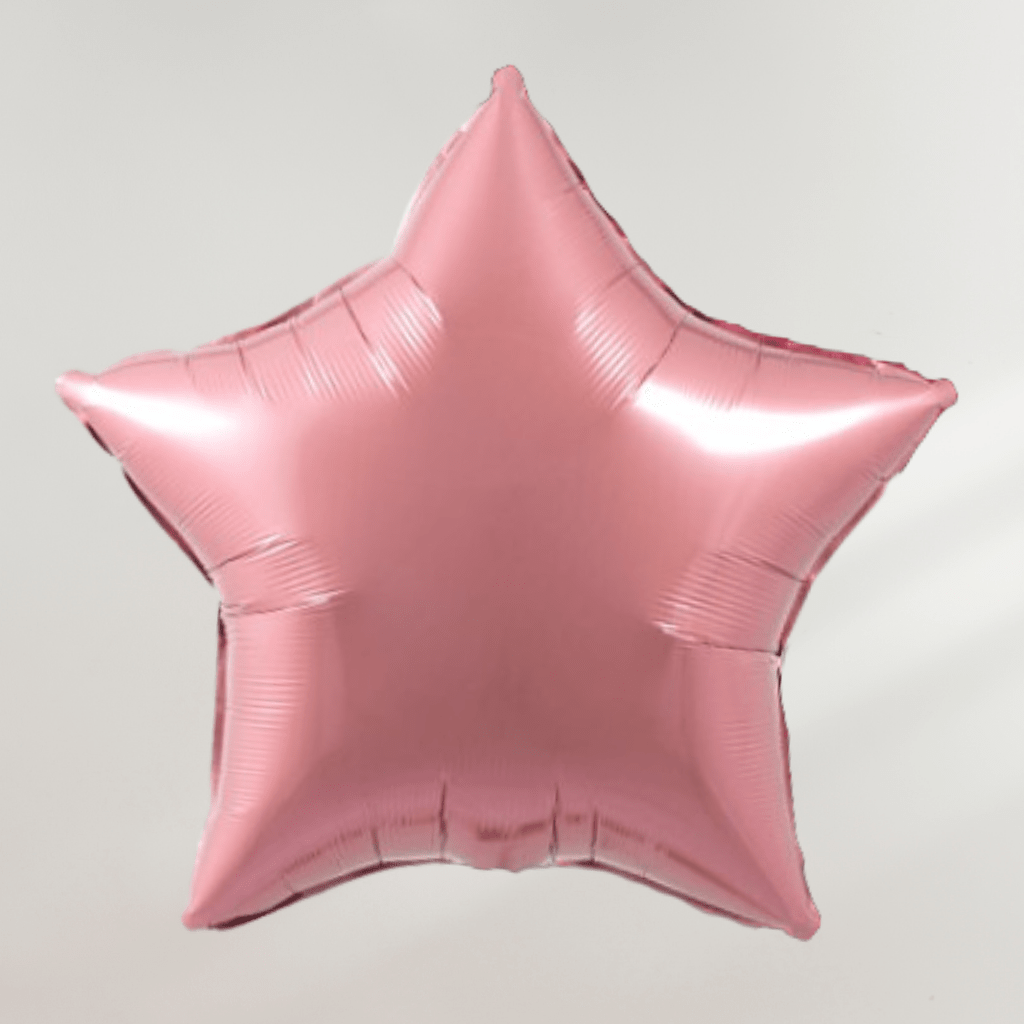 Gammelrosa Stjerne Ballong - Ballonglevering.no