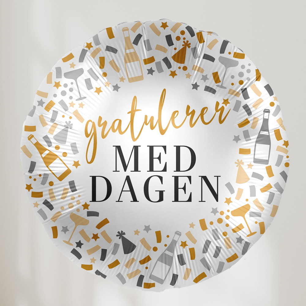Gratulerer Med Dagen Party Ballong - Ballonglevering.no
