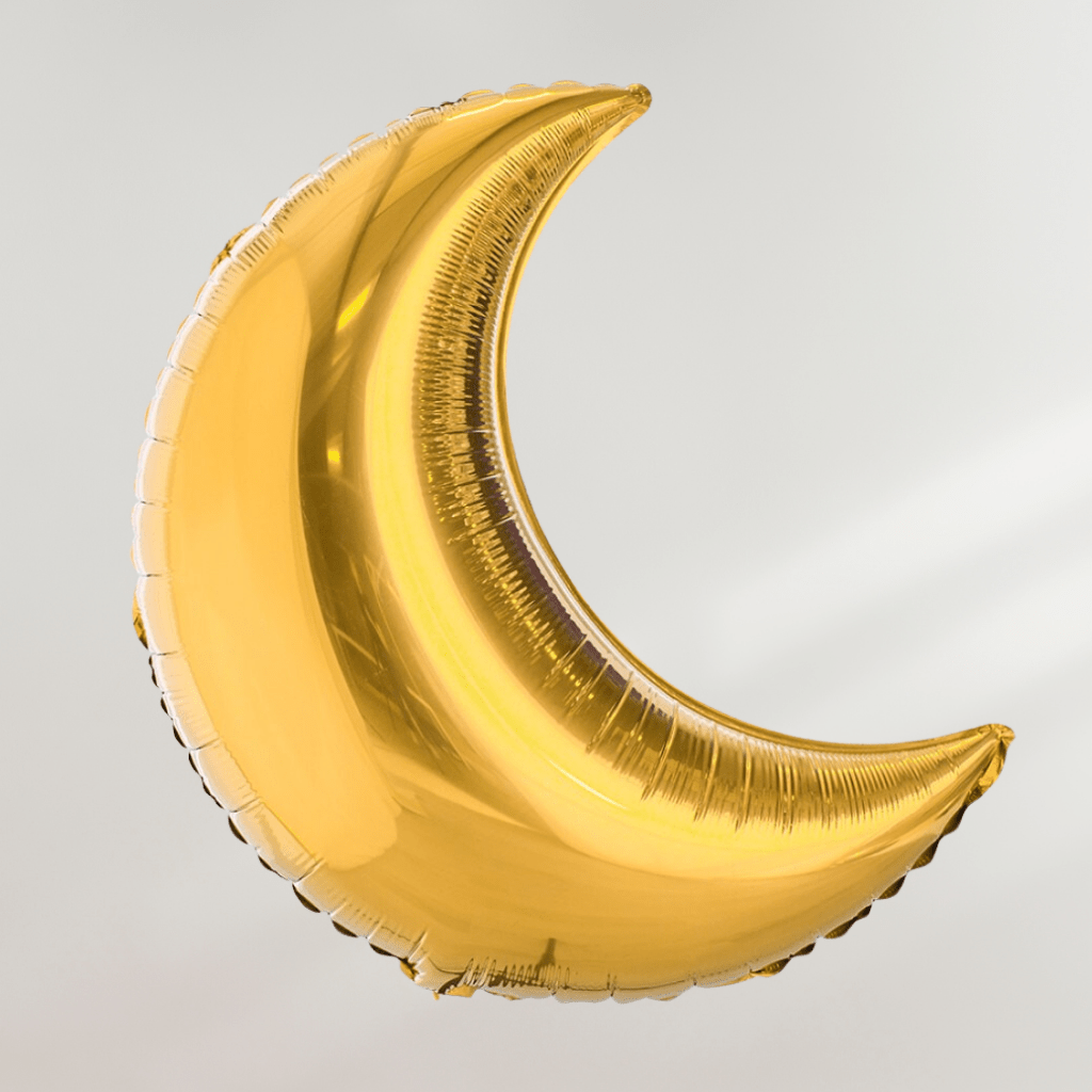Gull Måne Ballong - Ballonglevering.no