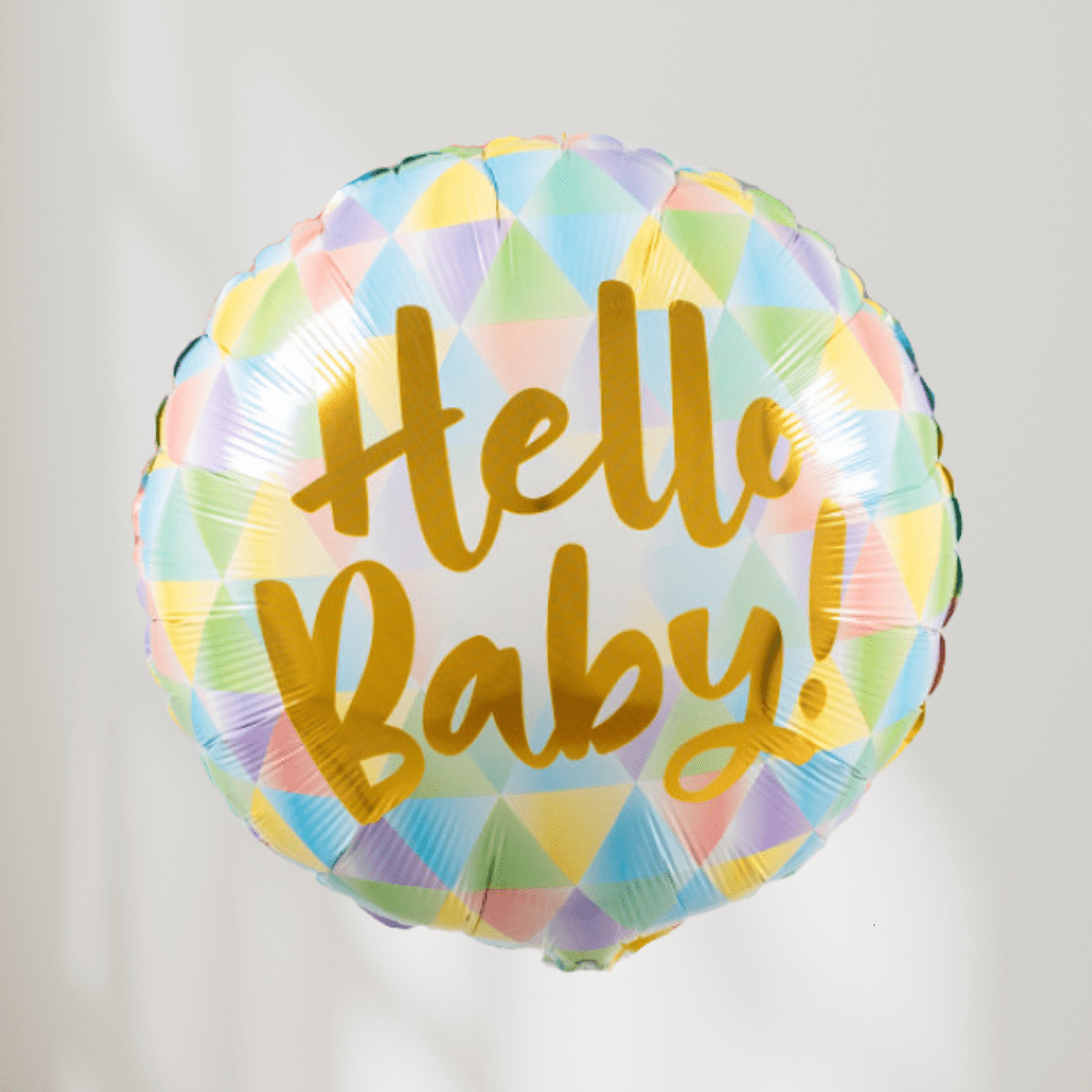 Hello Baby Pastell Ballong - Ballonglevering.no