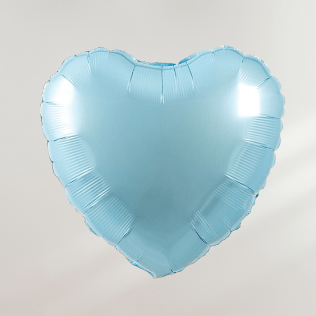 Hjerte Lys Blå - Ballonglevering.no
