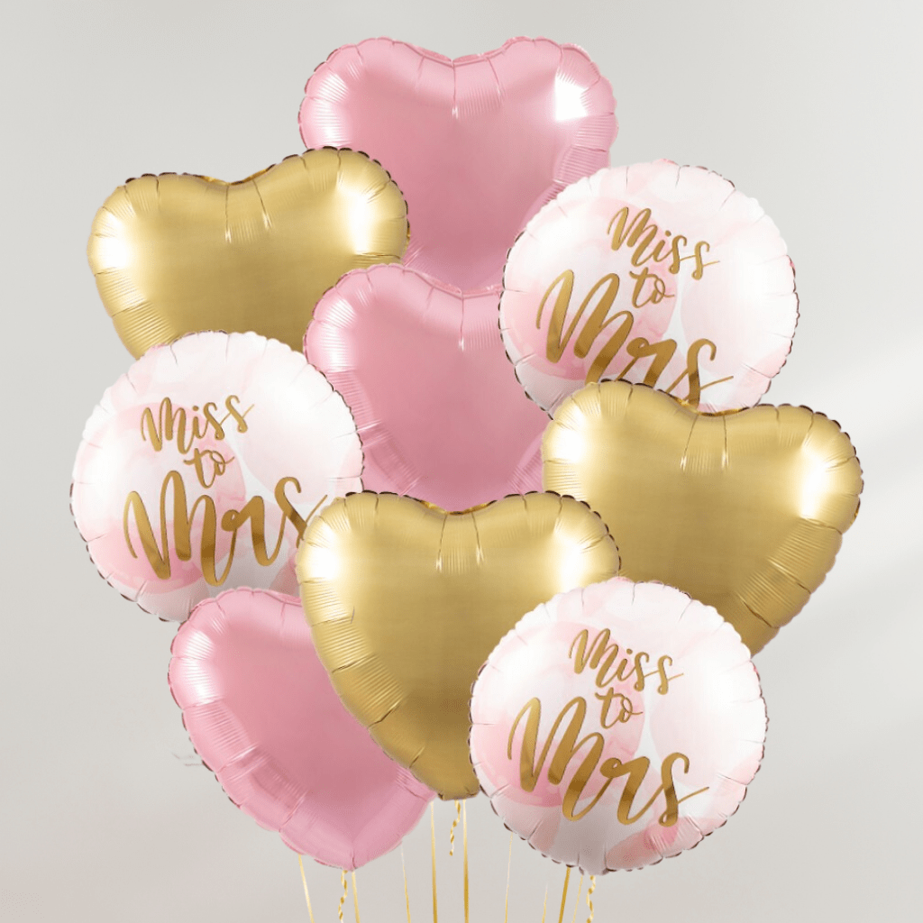 Miss to Mrs Hjerter Ballongbukett - Ballonglevering.no