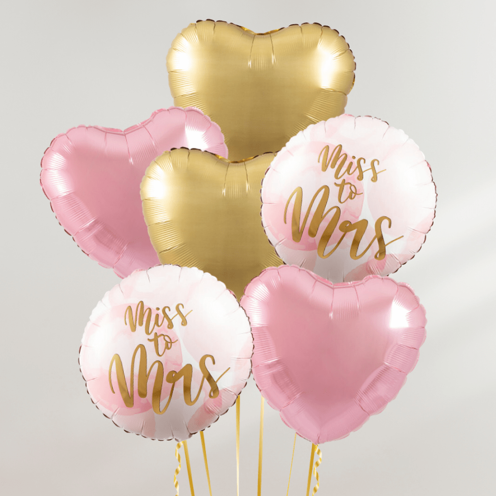 Miss to Mrs Hjerter Ballongbukett - Ballonglevering.no