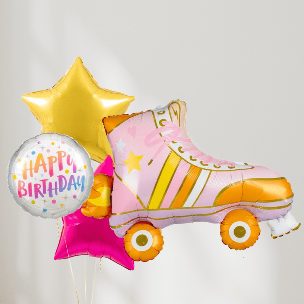 Rollerskate Bursdag Ballongbukett - Ballonglevering.no