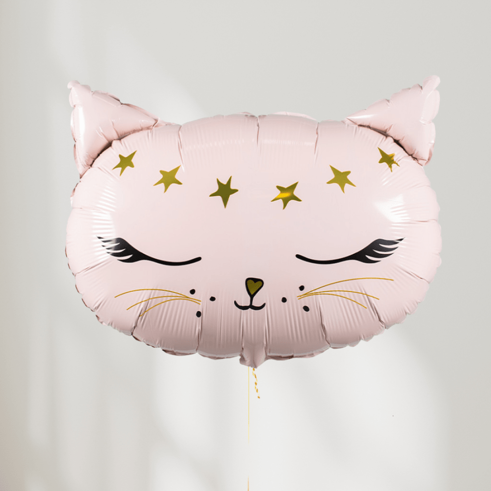 Rosa Katt Ballong - Ballonglevering.no