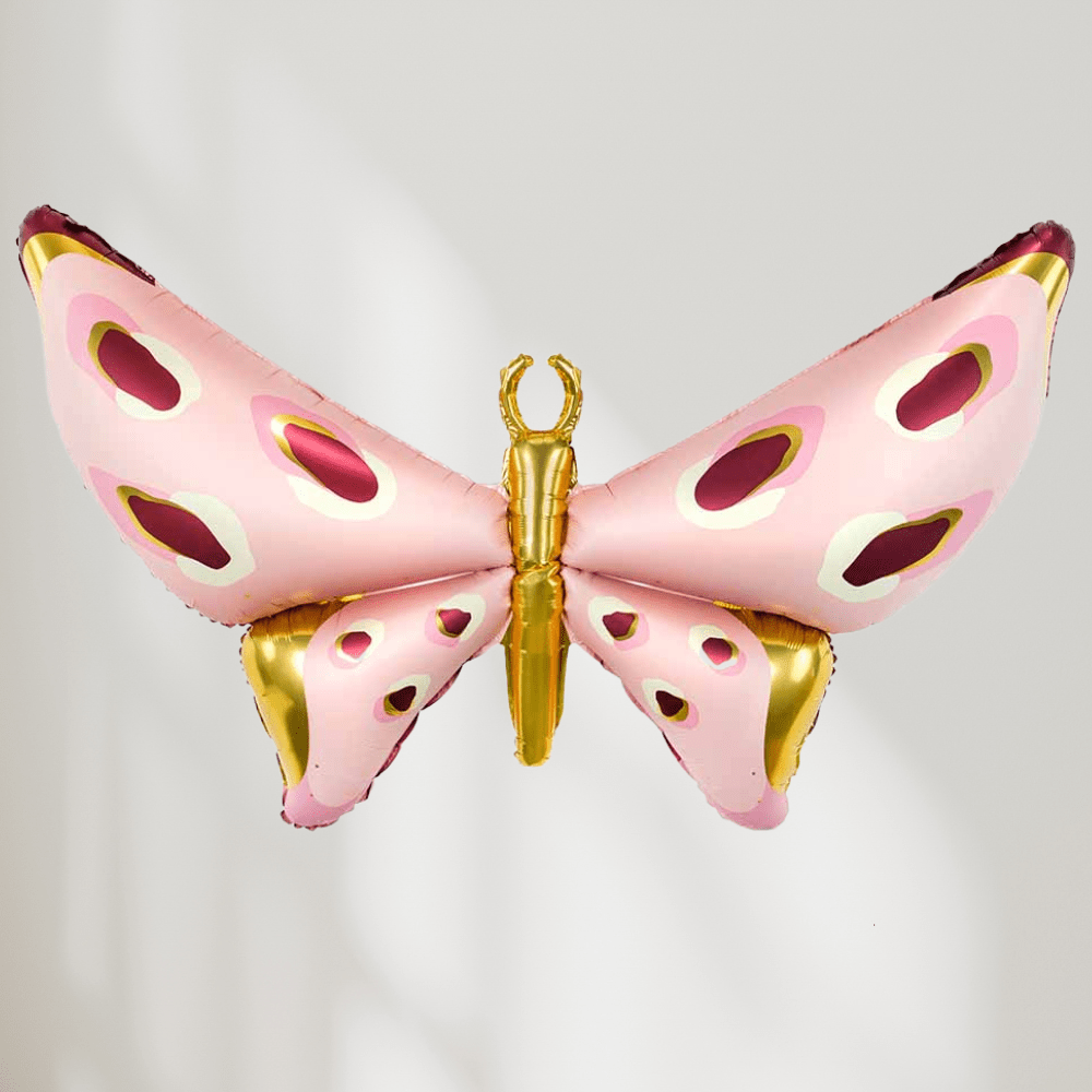 Rosa Sommerfugl Ballong - Ballonglevering.no